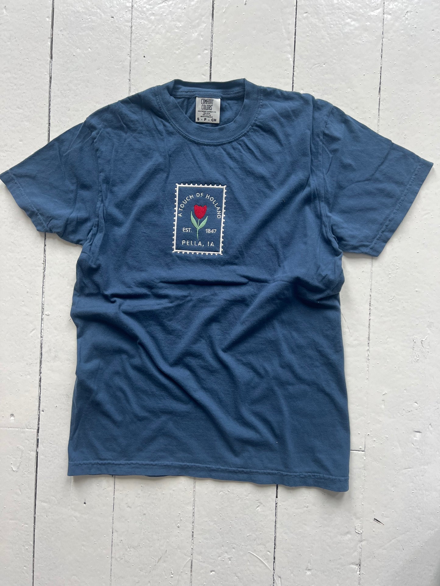 Vintage Stamp Tee : Navy