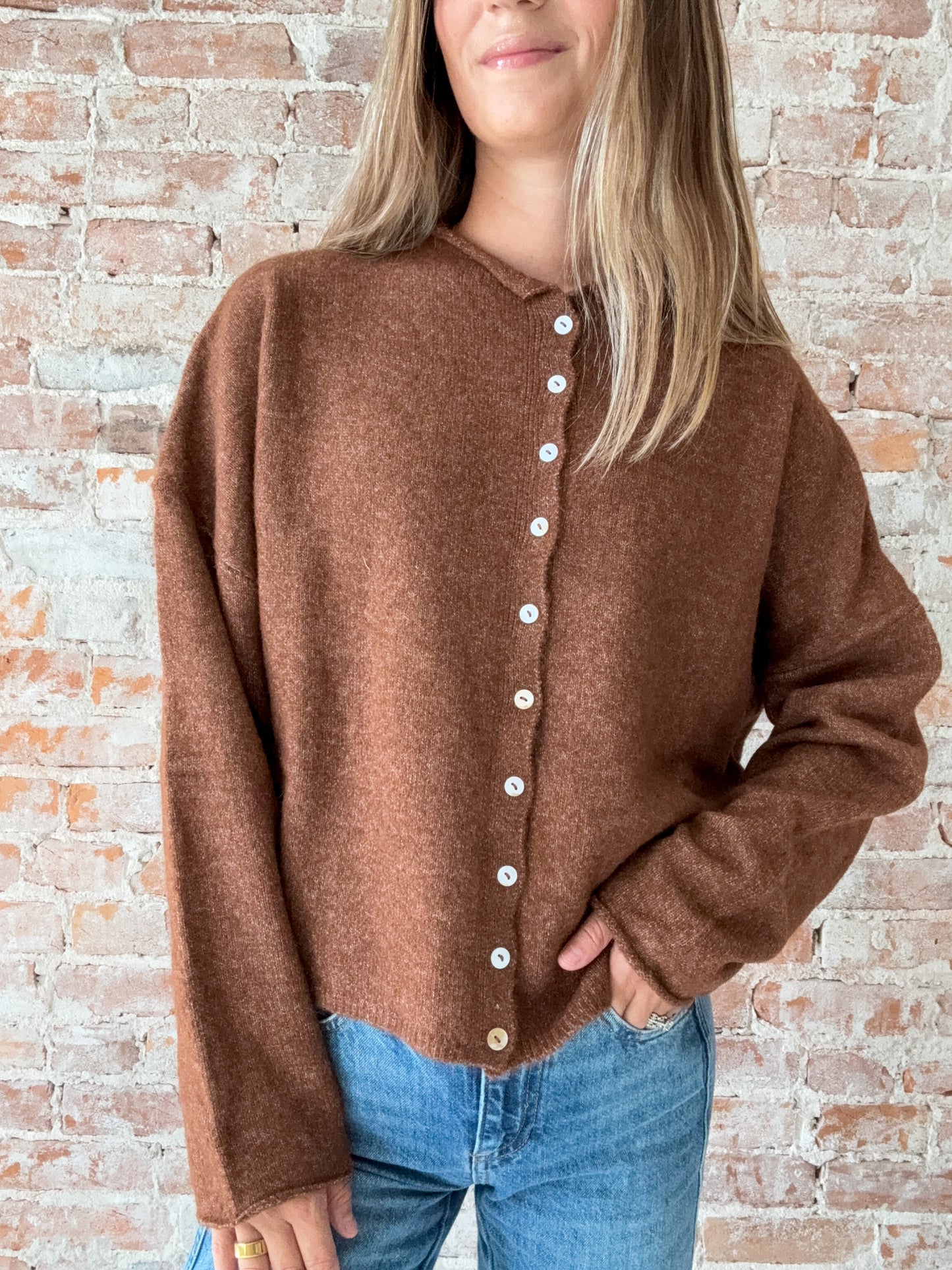 Piper Cardigan : Brown