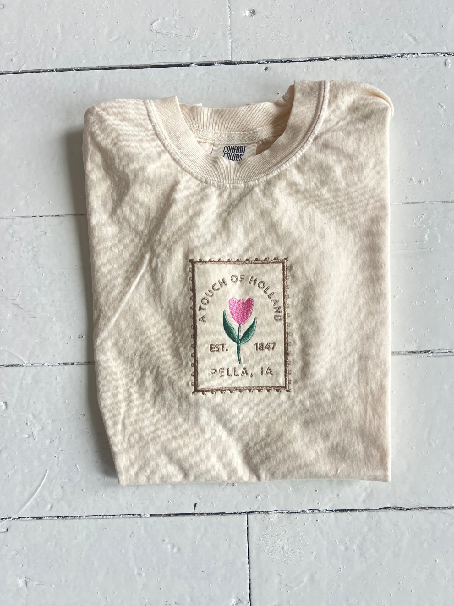 Vintage Stamp Tee : Ivory