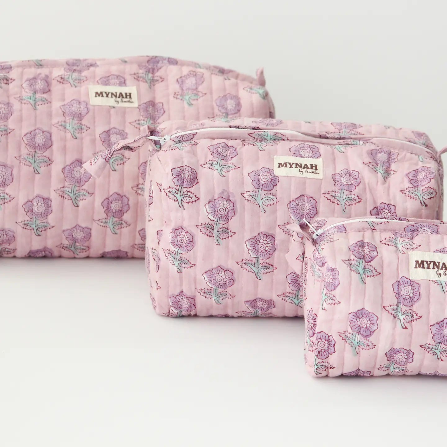 Cosmetic Bags : Lavender Motif