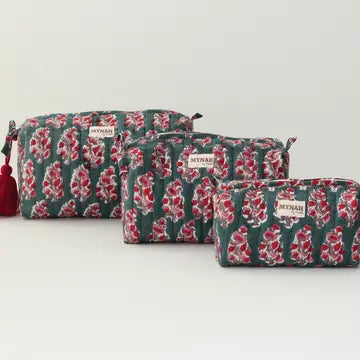 Emerald Motif Cosmetic Bag