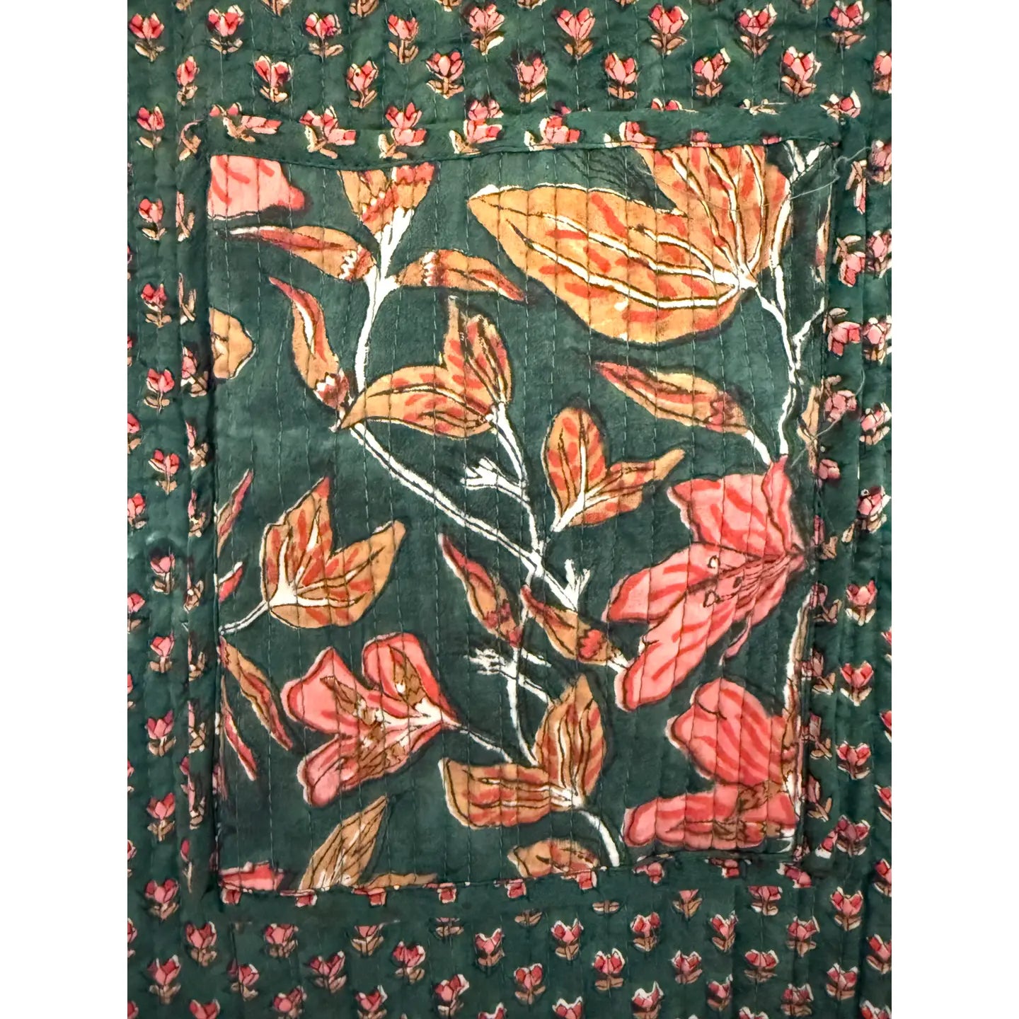 Quilted Tote : Emerald