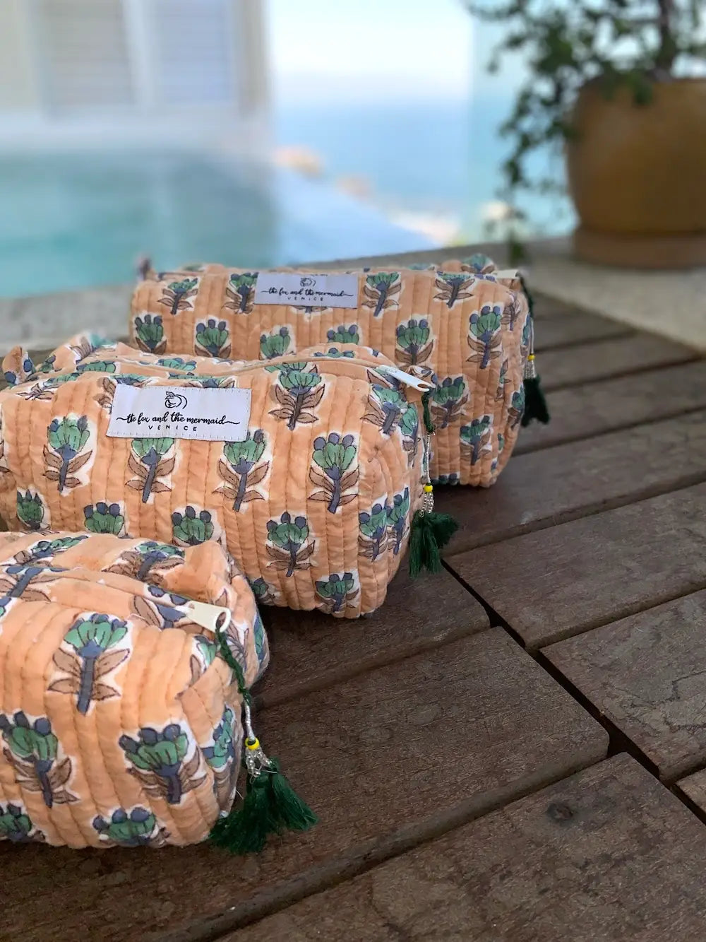 Cosmetic Bags : Creamsicle