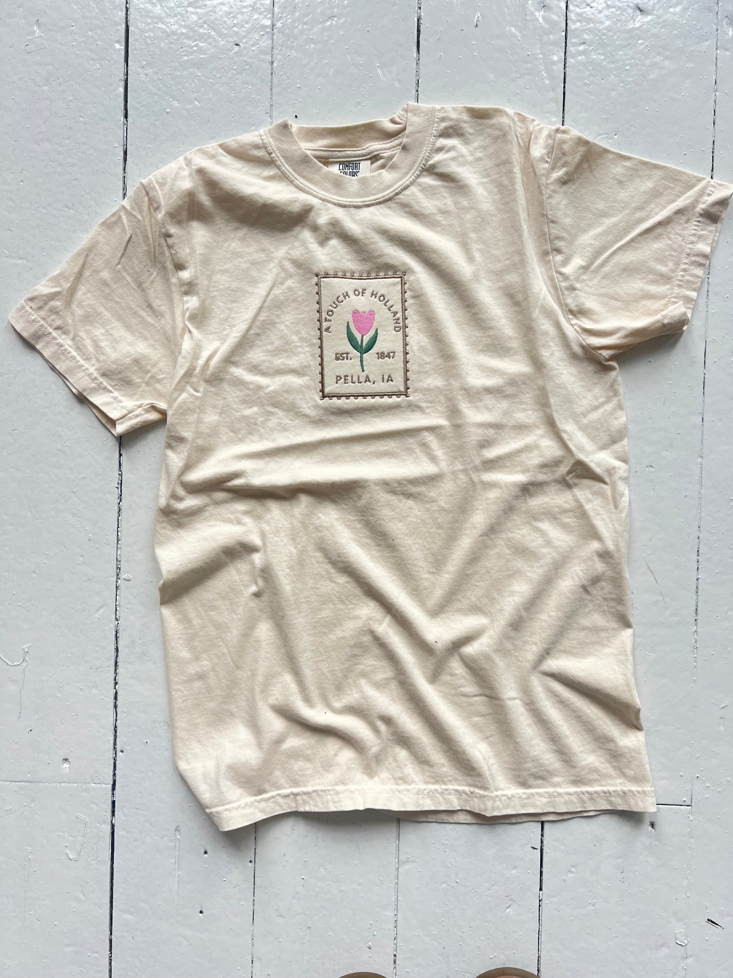 Vintage Stamp Tee : Ivory