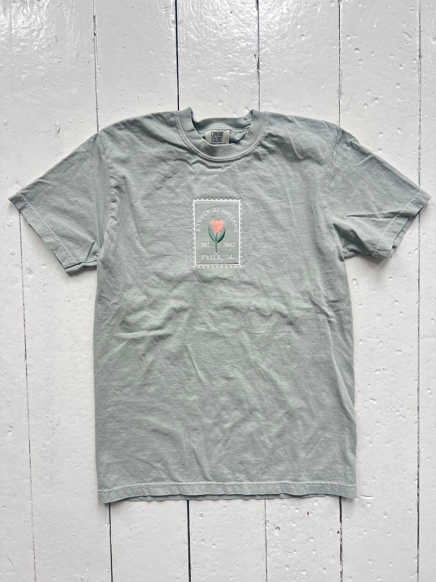 Vintage Stamp Tee: Green