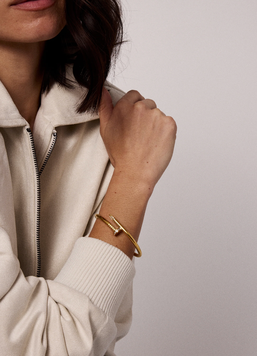 Electric Picks: Nailed It Bracelet in Gold