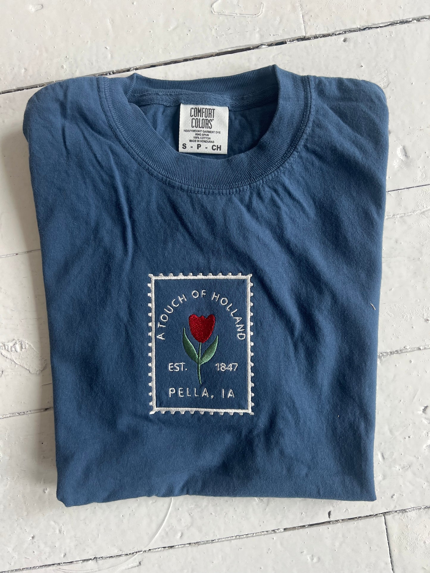Vintage Stamp Tee : Navy
