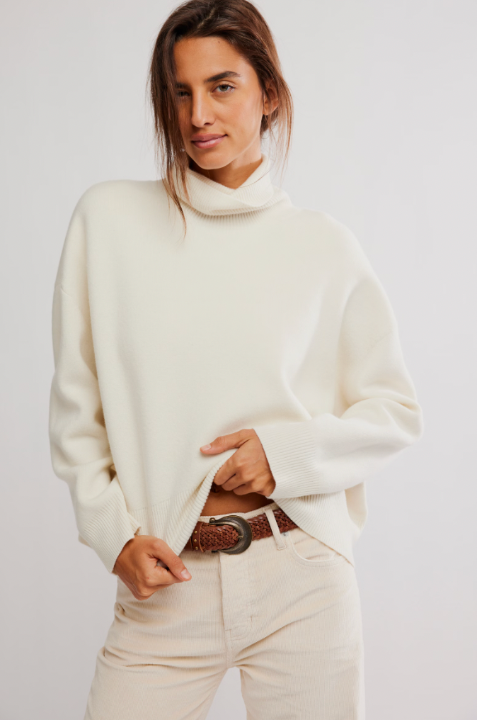 ivory turtleneck sweater