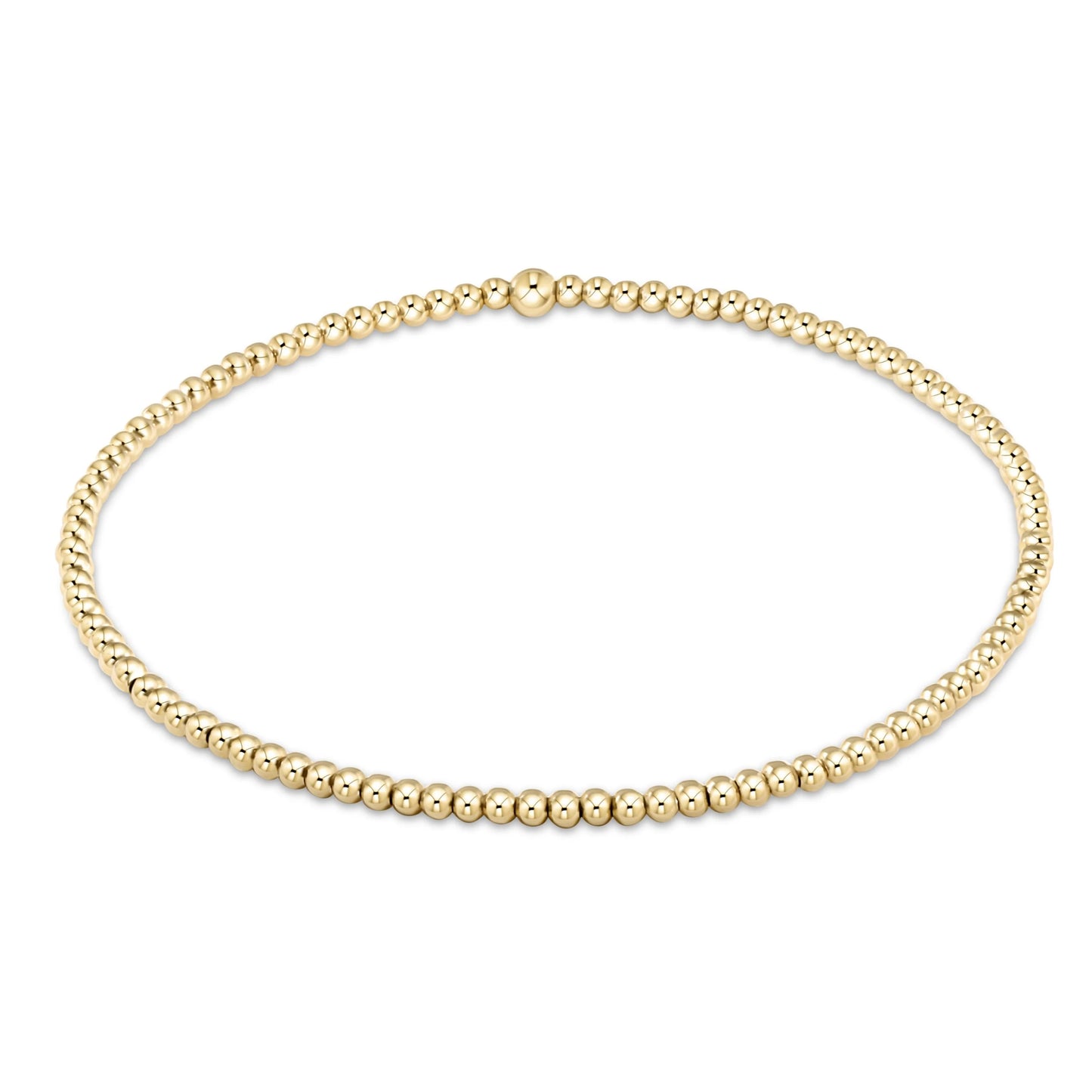 E Newton: Classic Gold 2mm Bracelet