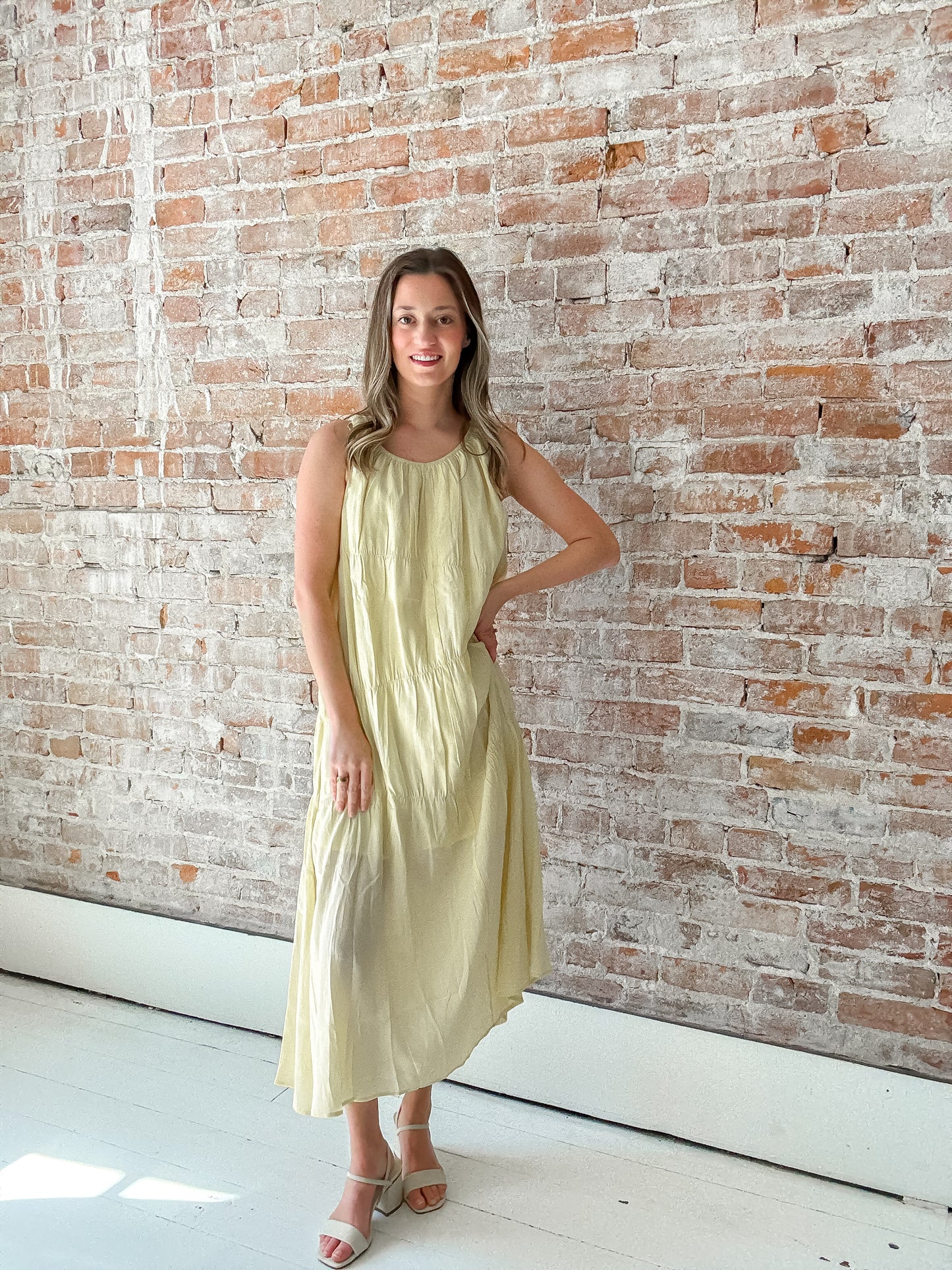 Vittoria Dress in Yellow