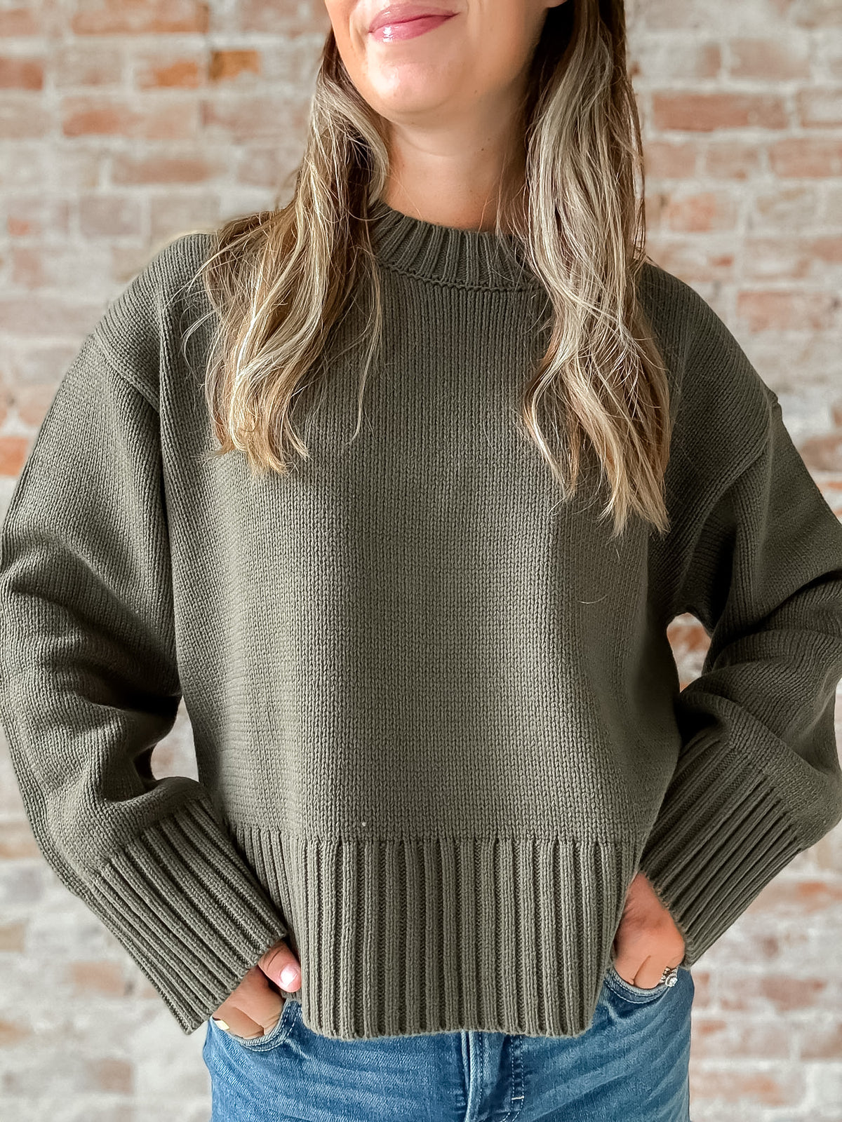 Asher Sweater in Olive