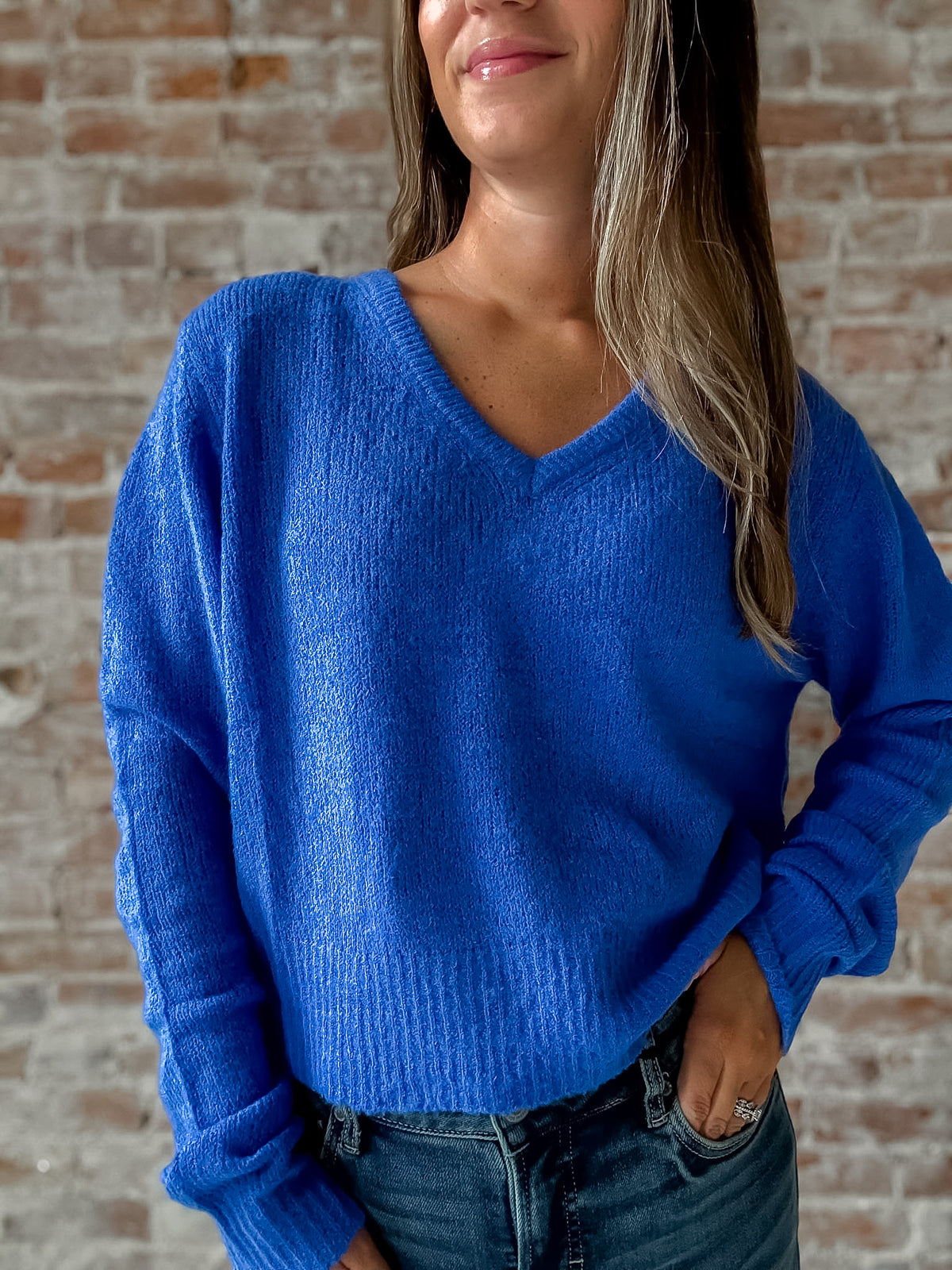 August Sweater in Blue