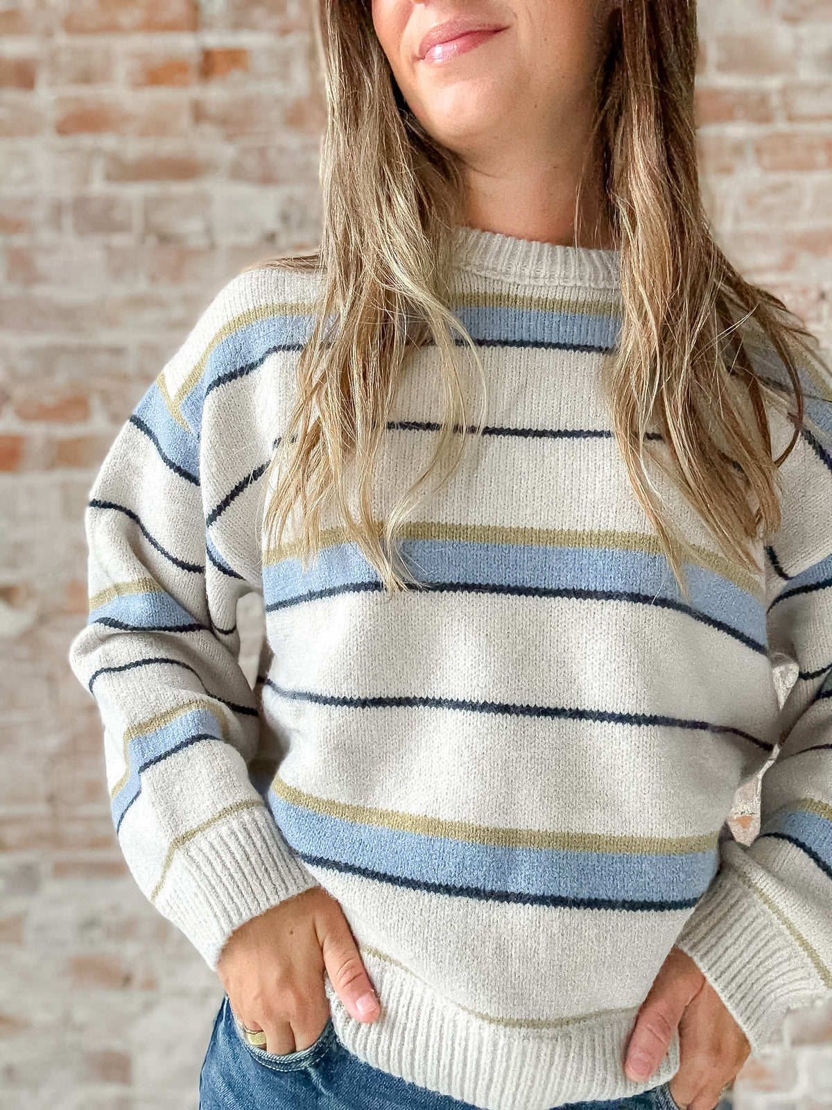 Blue Stripe Sweater