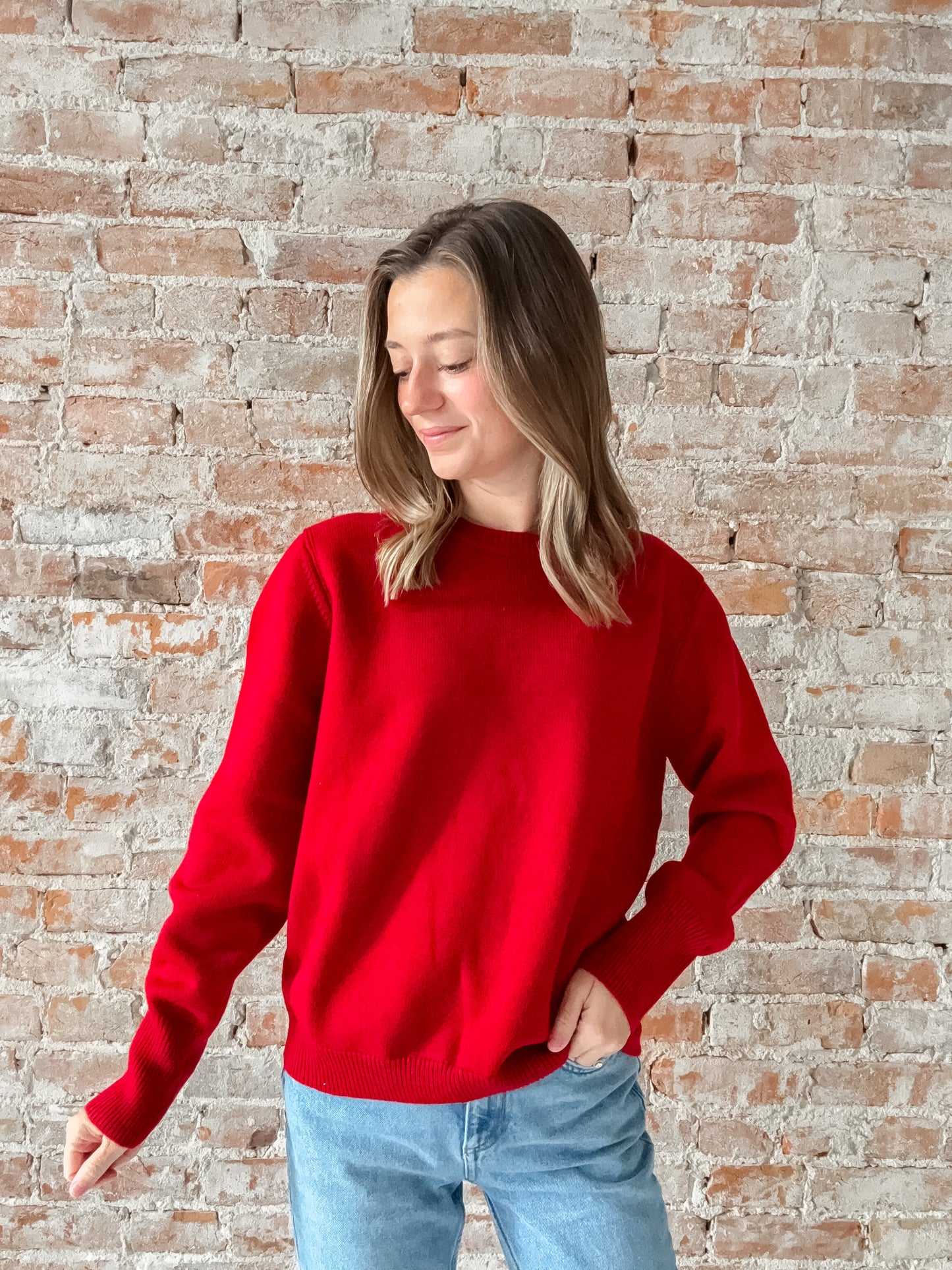 Conrad Sweater in Red