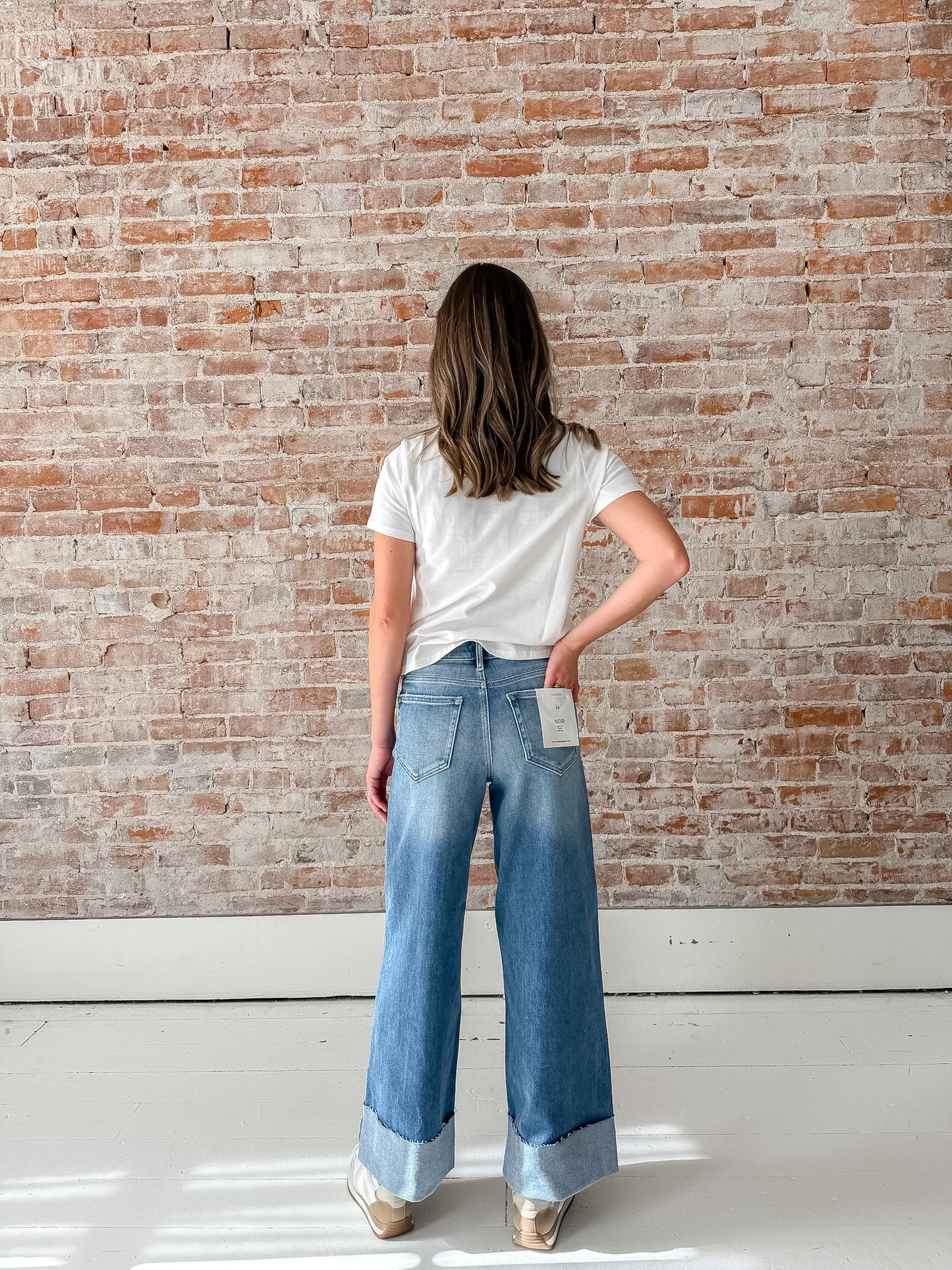 Nori Jean: Medium Wash w/ Cuff