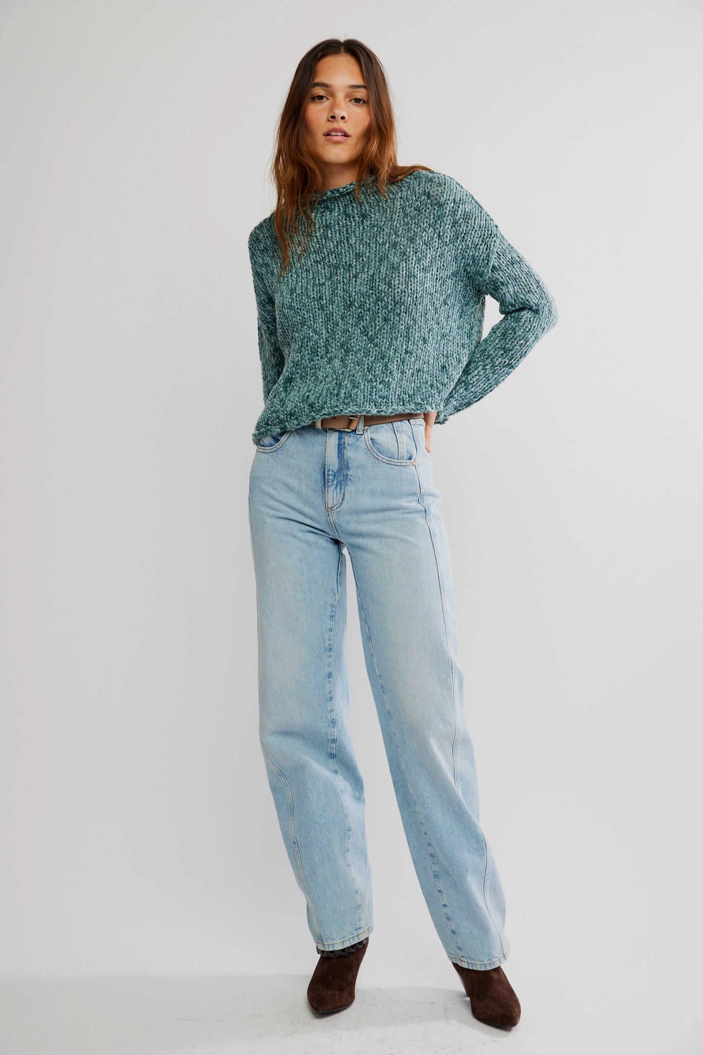 Free People : Opal Sweater in Rainforest