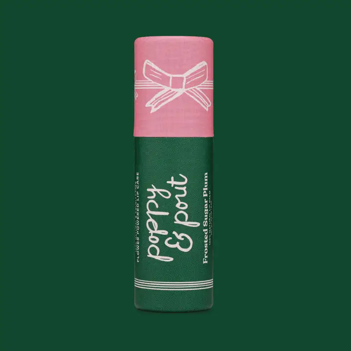 frosted sugar plum holiday flavored lip balm