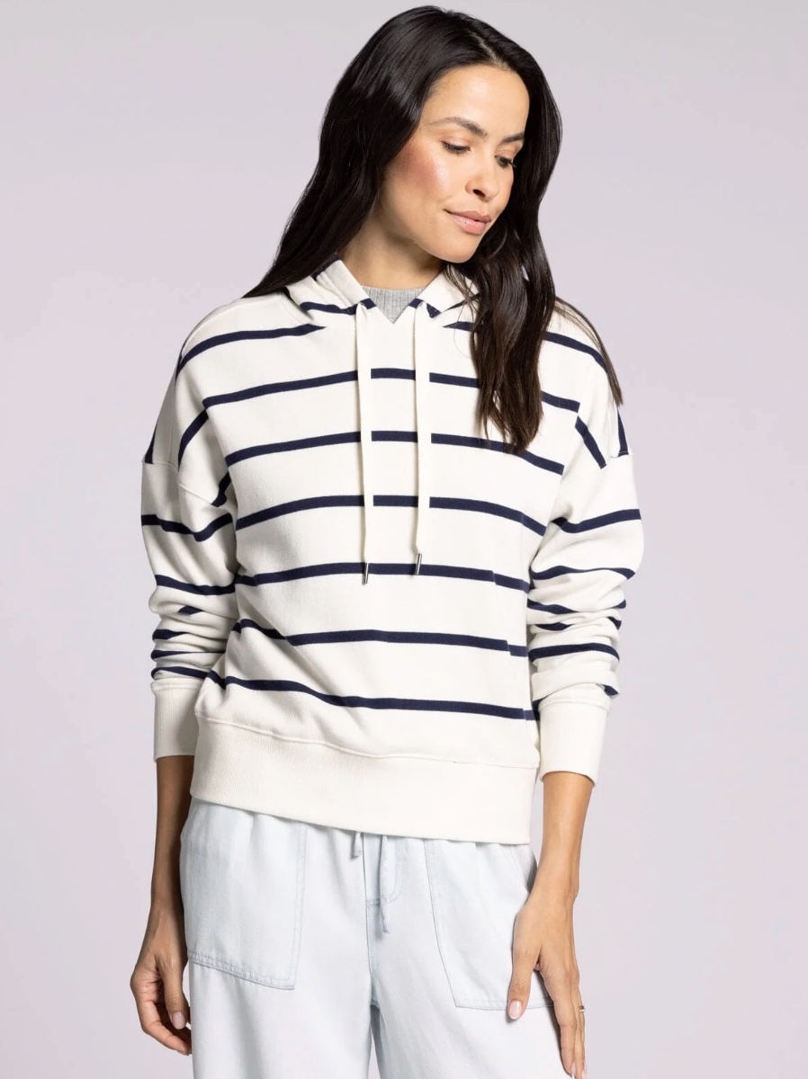 Avalon Hoodie : Navy Stripe