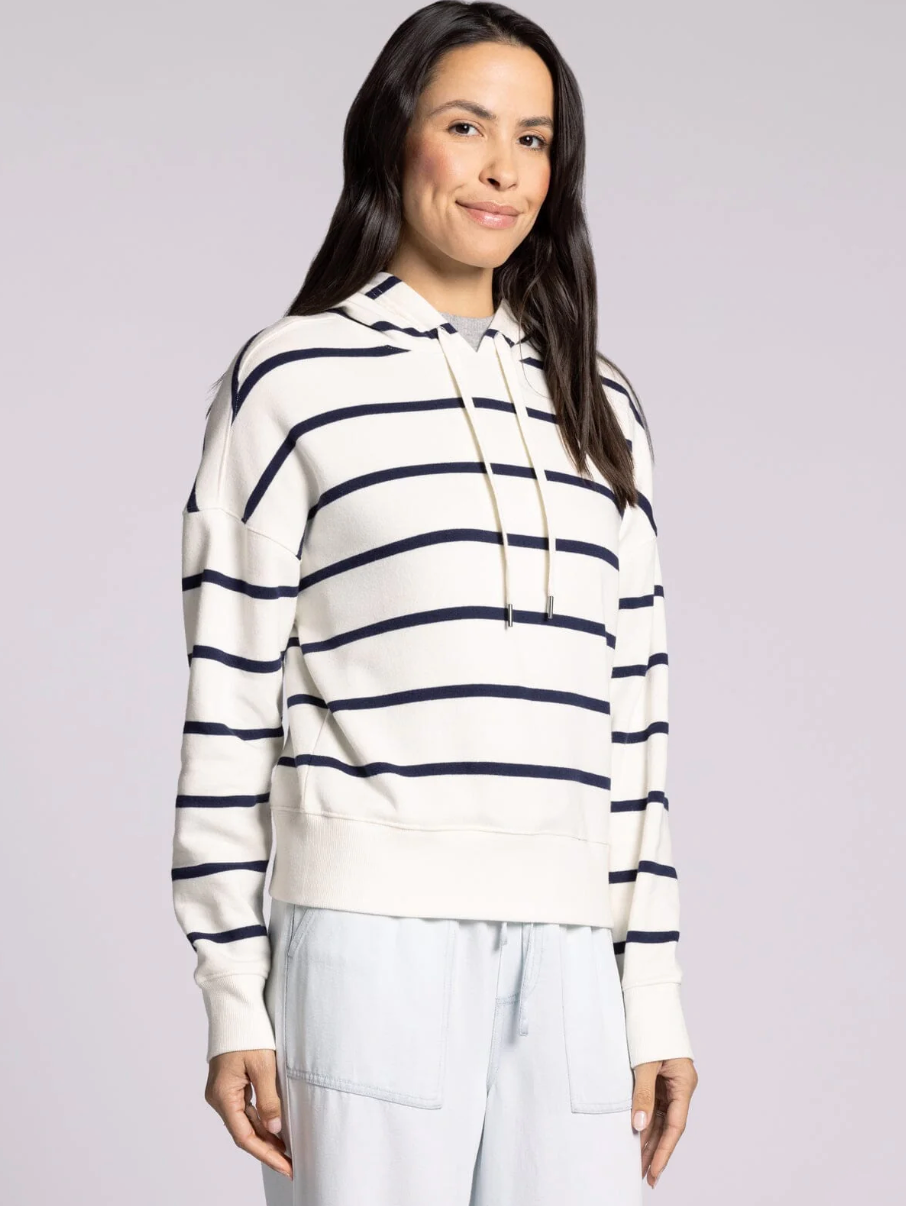 Avalon Hoodie : Navy Stripe