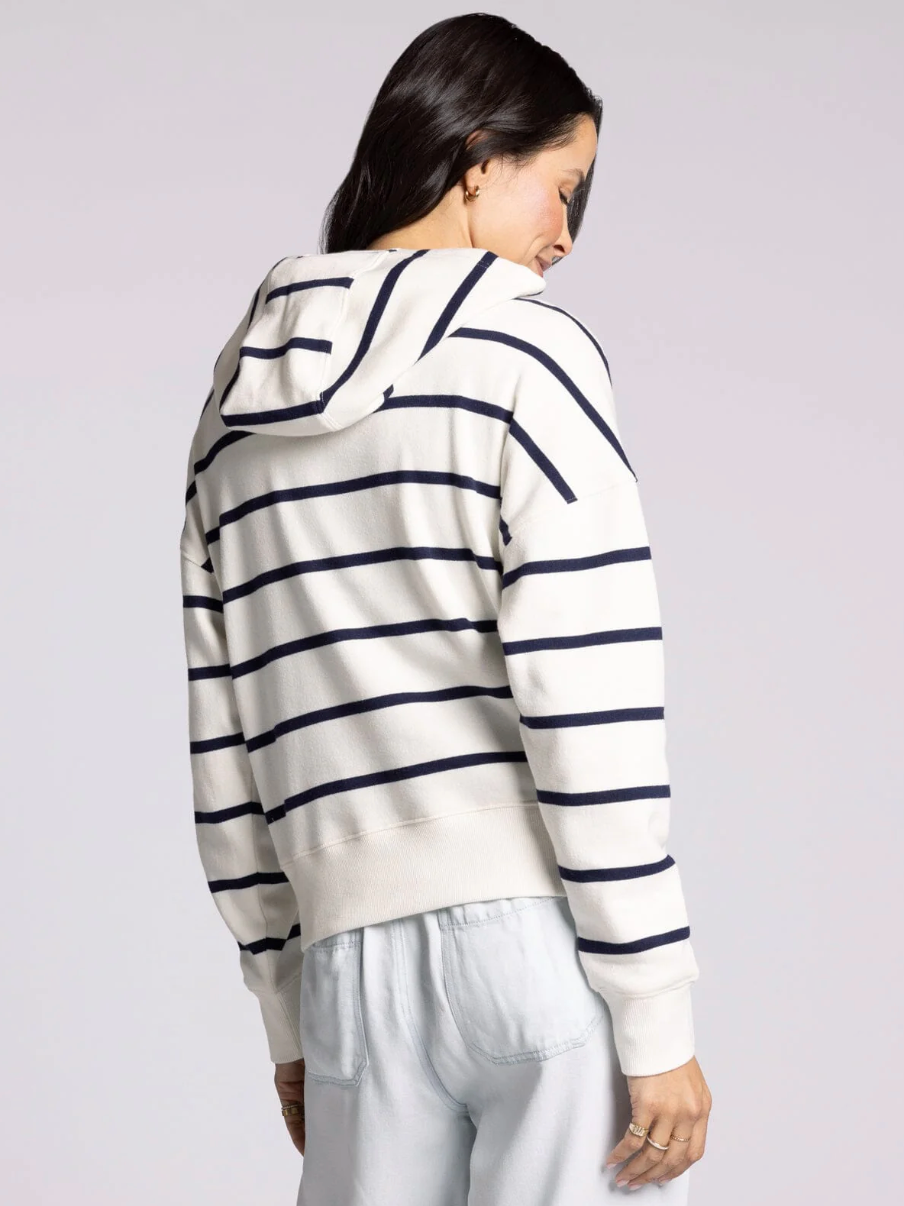 Avalon Hoodie : Navy Stripe