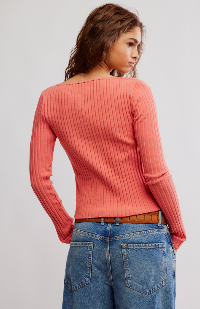 Free People: Tilly Long Sleeve in Crab Apple