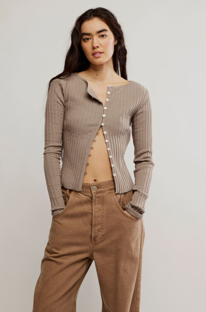 Free People: Tilly Long Sleeve in Fallen Rock