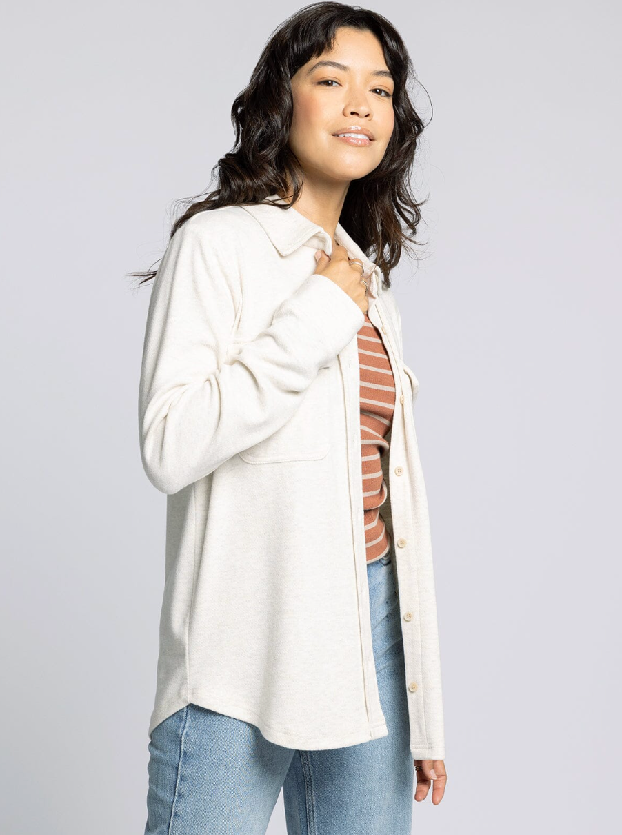 Cassian Top : Heather Oat
