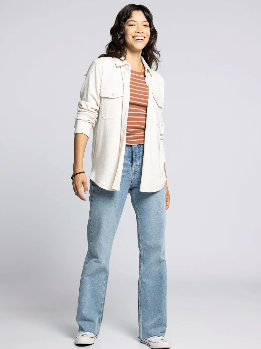 Cassian Top : Heather Oat