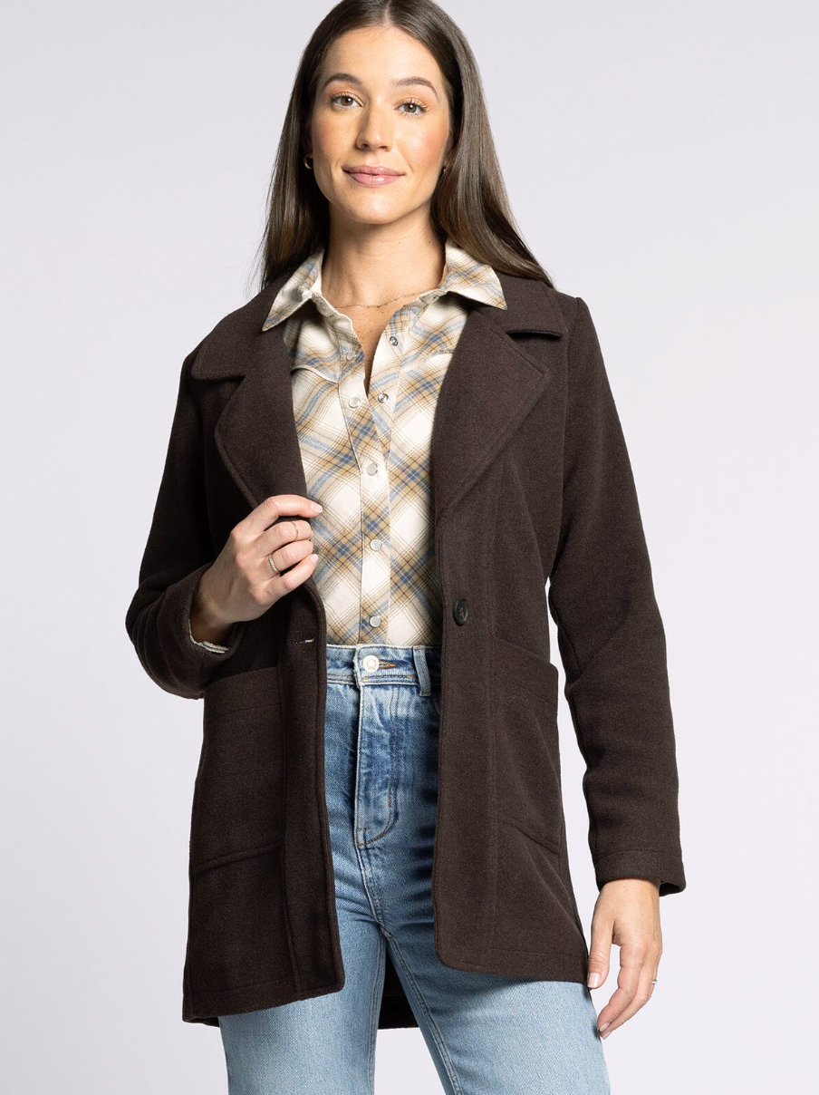 Willa Coat : Coffee Bean