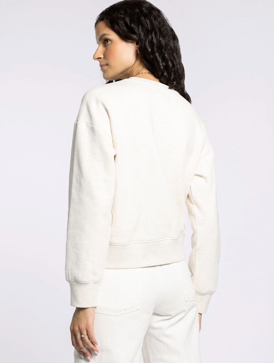 Serenity Fleece Crewneck : Heather Oat