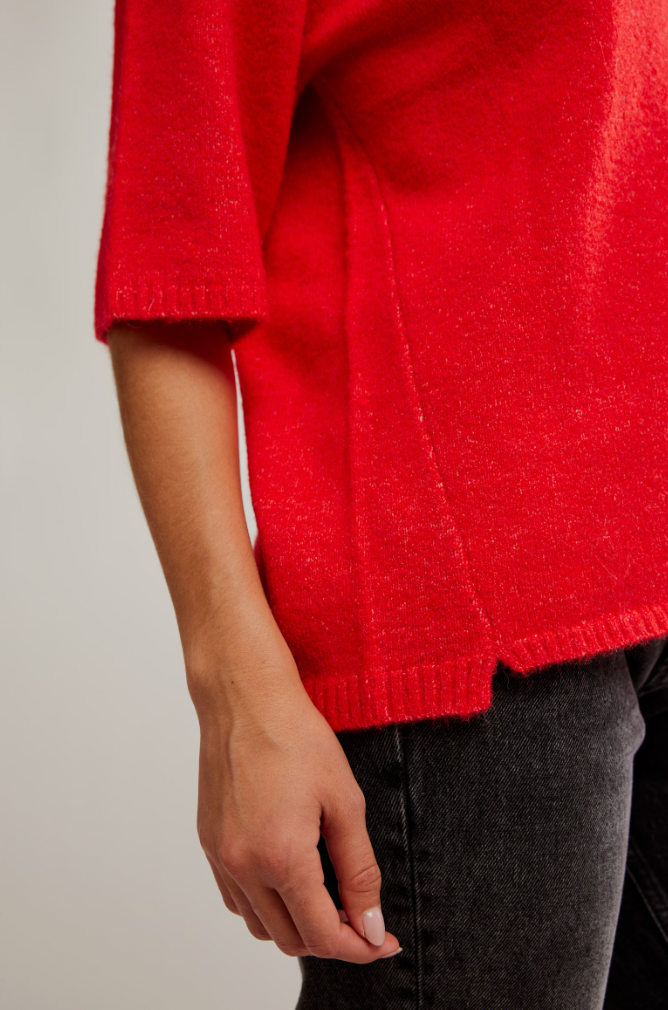 Free People: Margot Sweater Tee in Cherry Pop