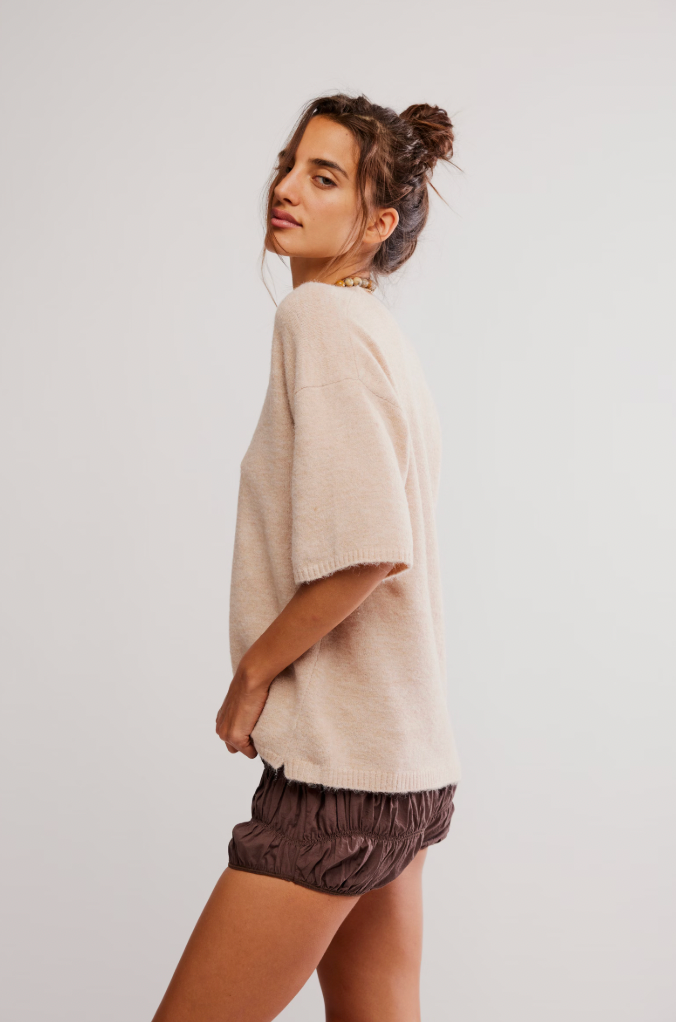 Free People: Margot Sweater Tee in Pearl