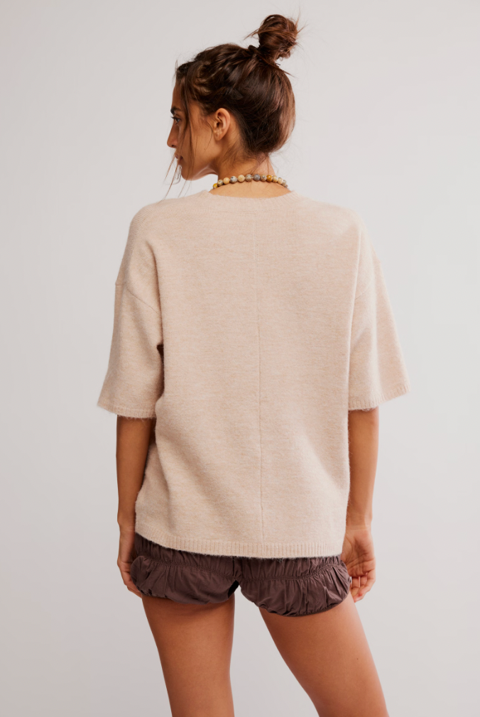 Free People: Margot Sweater Tee in Pearl