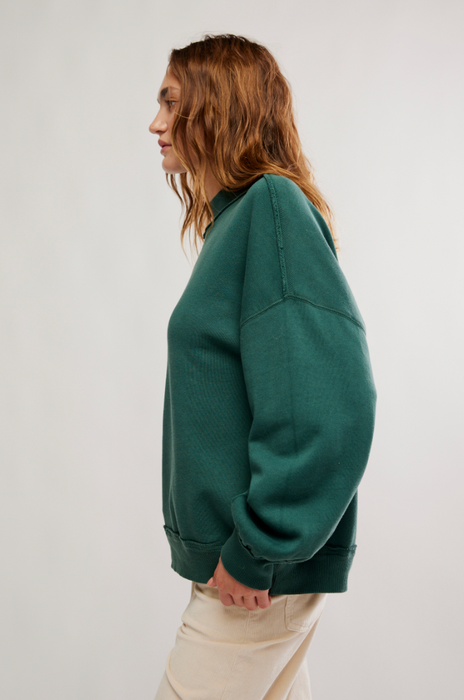 Free People: Palm Springs Pullover in Sea Moss