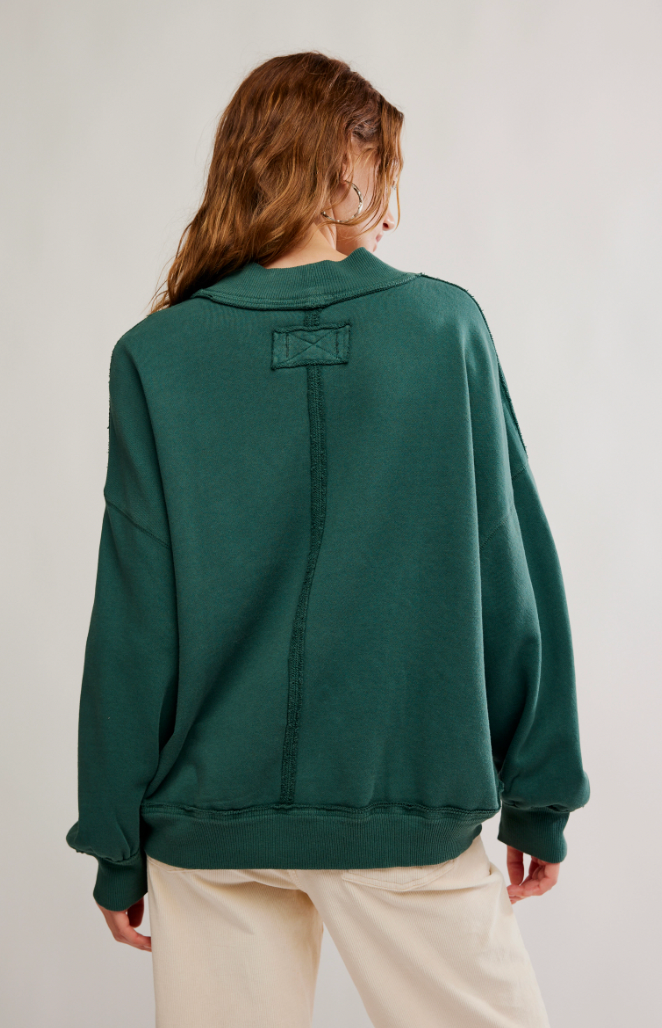 Free People: Palm Springs Pullover in Sea Moss