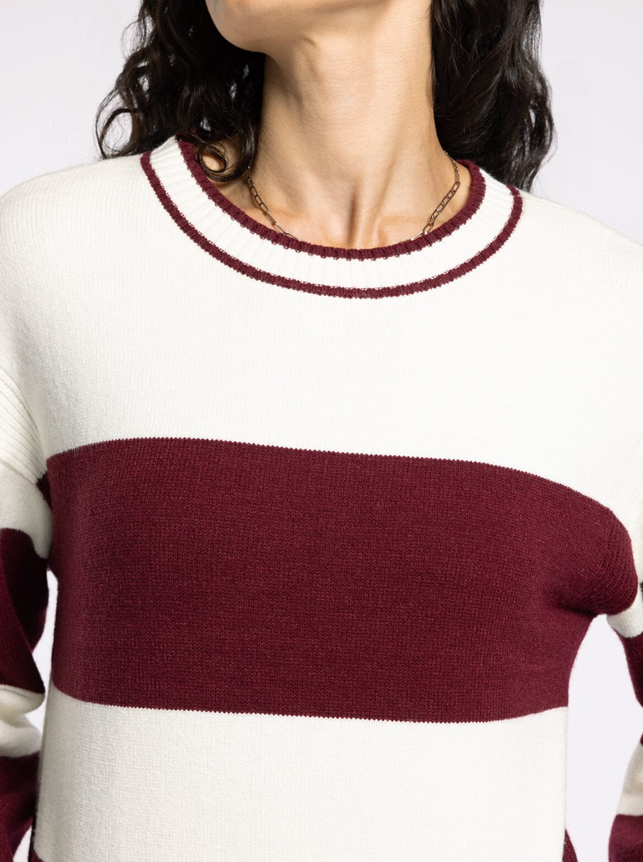 Tabitha Sweater : Burgundy
