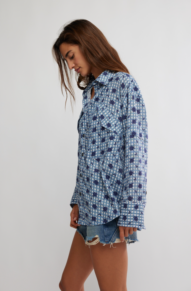 Free People: Hidden Flower Camo Shirt