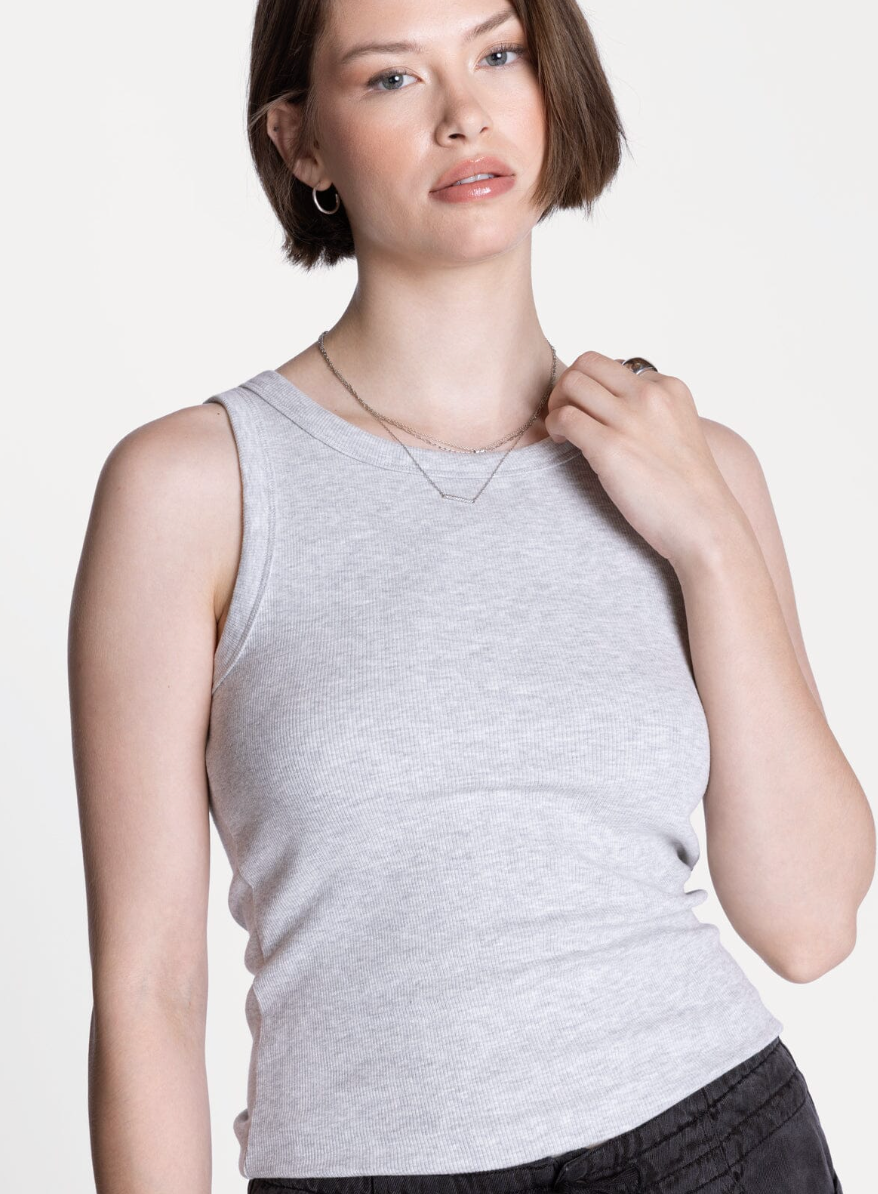 Thread & Supply: Edlin Tank in Heather Grey