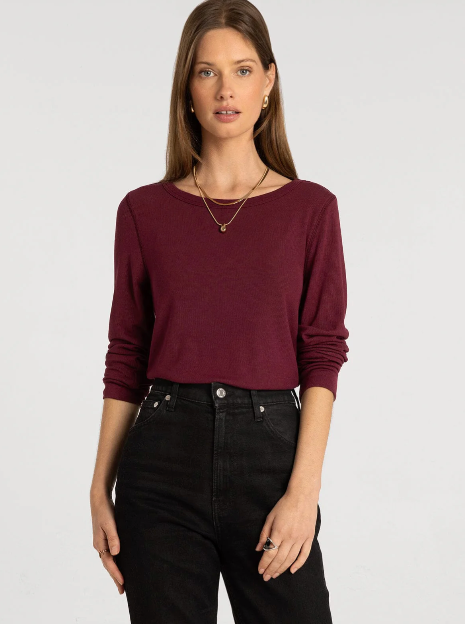 Thread & Supply : Stacey Top in Zinfandel