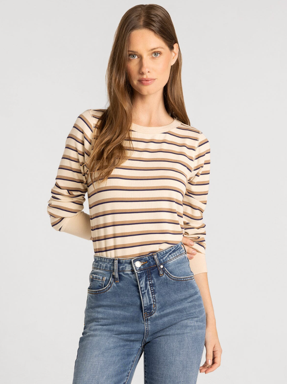 Thread & Supply : Stacey Top in Cream Stripe