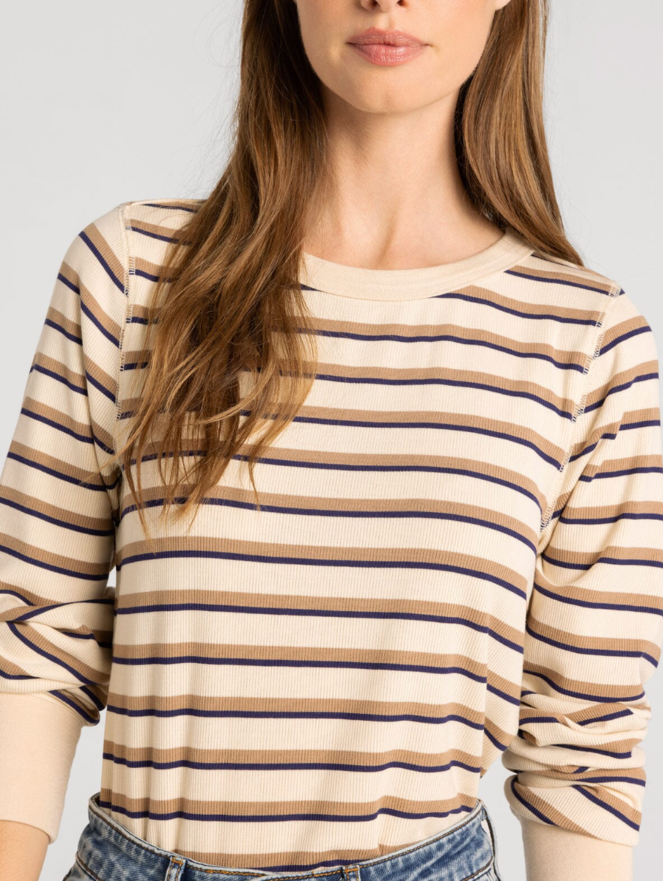 Thread & Supply : Stacey Top in Cream Stripe