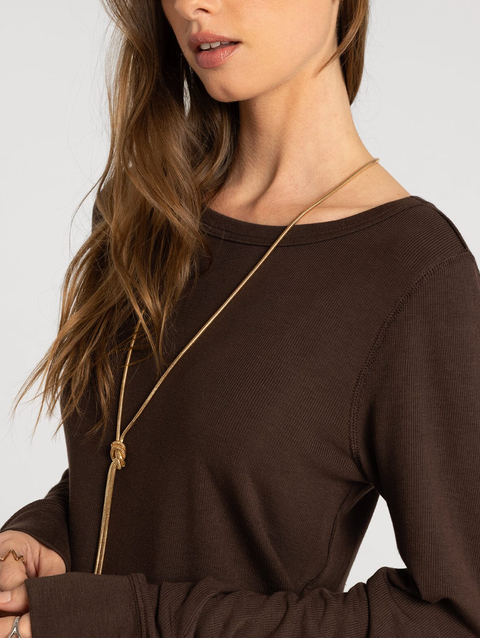 Thread & Supply : Stacey Top in Coffee Bean
