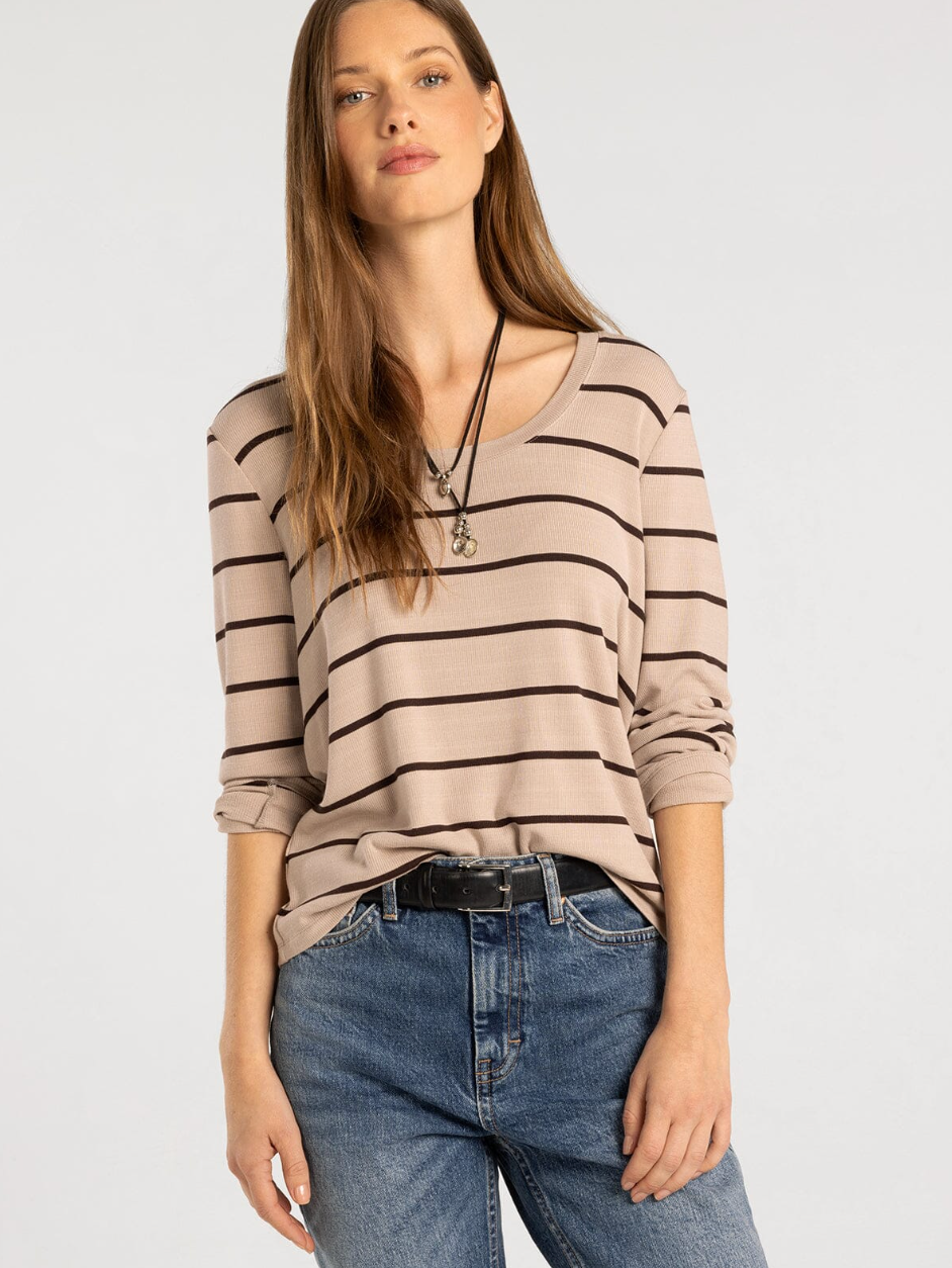 Thread & Supply: Lauren Top in Pebble Brown