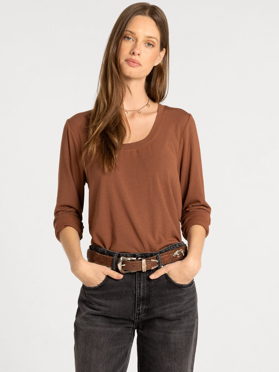 Thread & Supply: Lauren Top in Friar Brown