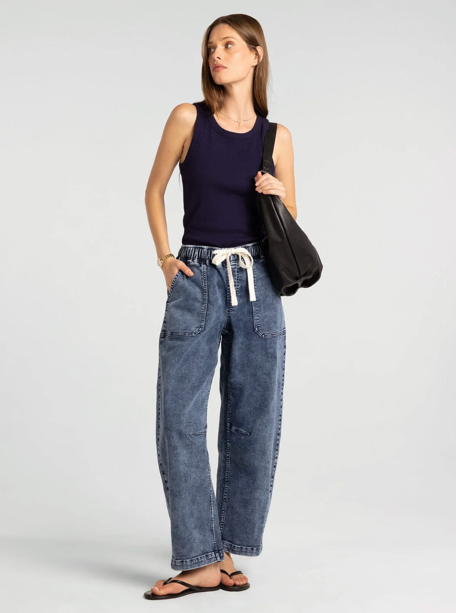 Thread & Supply: Avril Pants in Medium Wash
