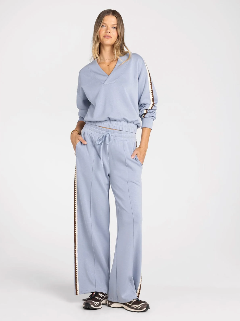 Thread & Supply: Becka Top in Dusty Blue