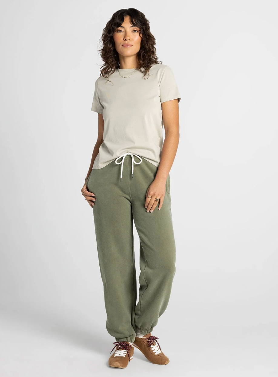 Thread & Supply: Asher Tee in Light Sage Grey