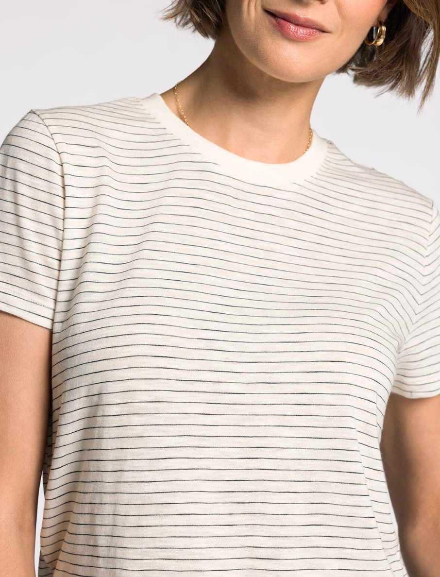 black stripe tee