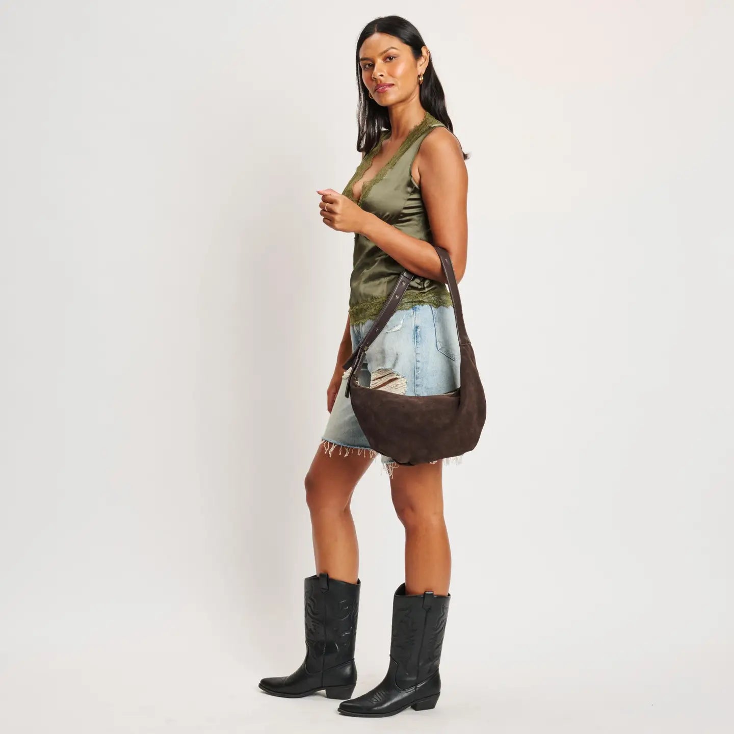 Elodie Shoulder Bag in Brown