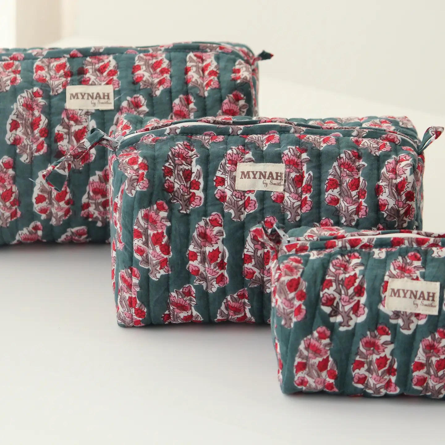 Cosmetic Bags : Emerald Motif